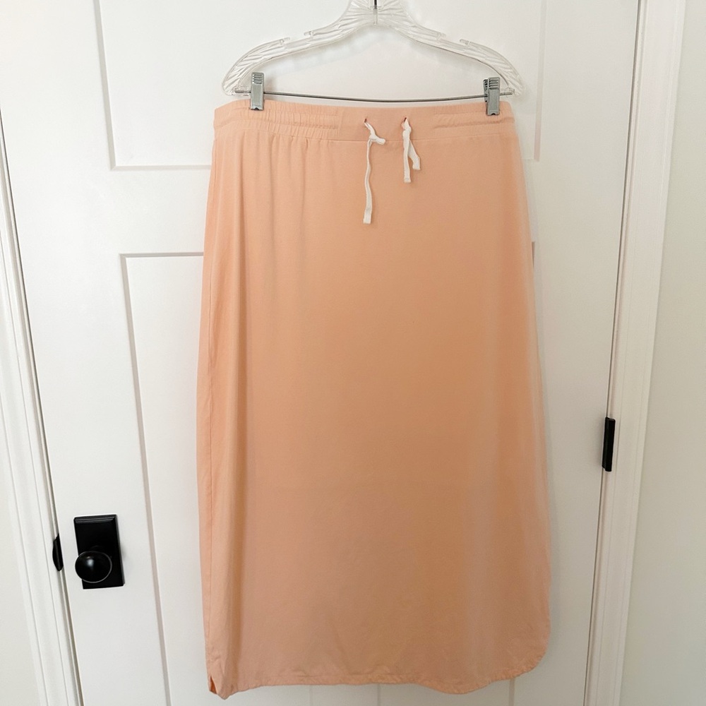 Inherit Peach Drawstring Maxi Skirt size 3x